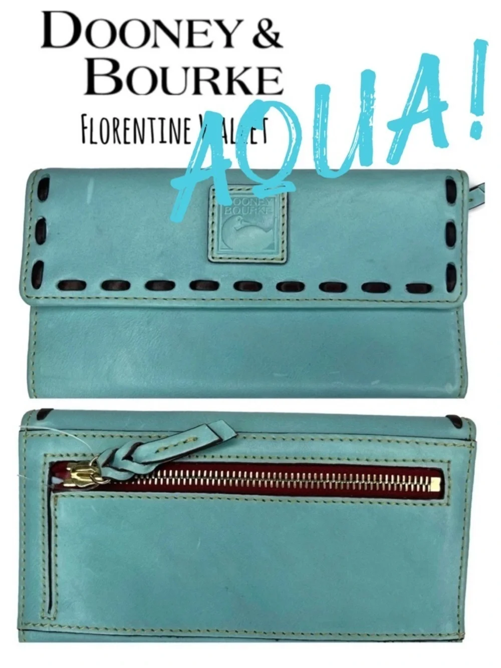 Dooney and Bourke DB AQUA Florentine Wallet